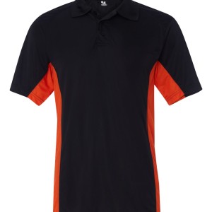 SS13185 - Badger BT5 Sport Shirt 4440 - black orange - front