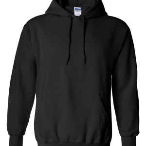SS22060 - Gildan Hooded Sweatshirt - black - front