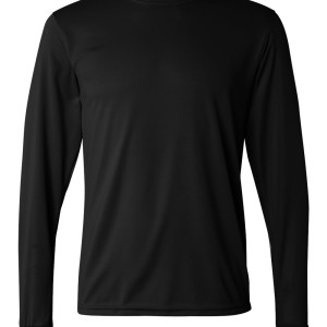 SS82434 - Augusta Performance Long Sleeve T-Shirt - 788 - black - front